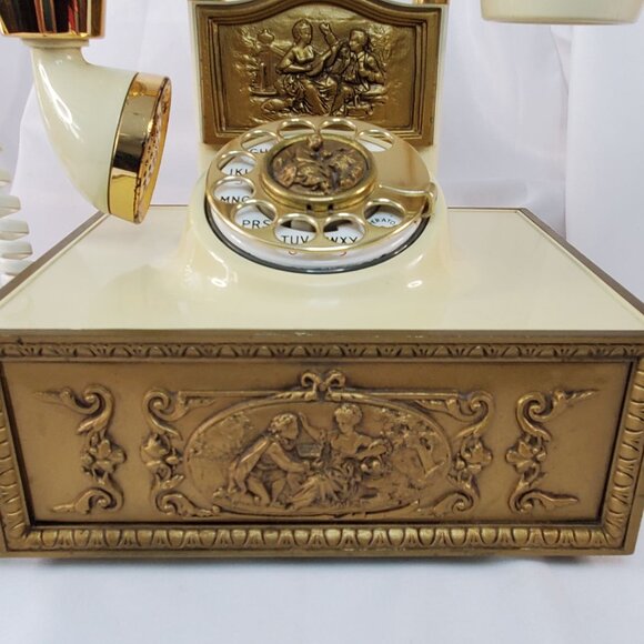 VTG Western Electric DECO-TEL Rotary Telephone Hollywood Regency Model 236478 - Picture 13 of 16